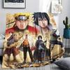 1PC Naruto Vs Pain Patterned Flannel Blanket Suitable For All Seasons For Home Decor Warmth And Comfort Gifts Holiday Present