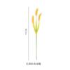 10pcs Simulated Plant Single Branch 3 Fork Wheat Ear Golden Rice Wheat Ear Pastoral Crop Home Decoration