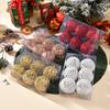 6Pcs 6CM Christmas Balls Christmas Tree Ornaments Hanging Xmas Tree Pendants Party Home Decor 2025 New Year Navidad Gifts Decor