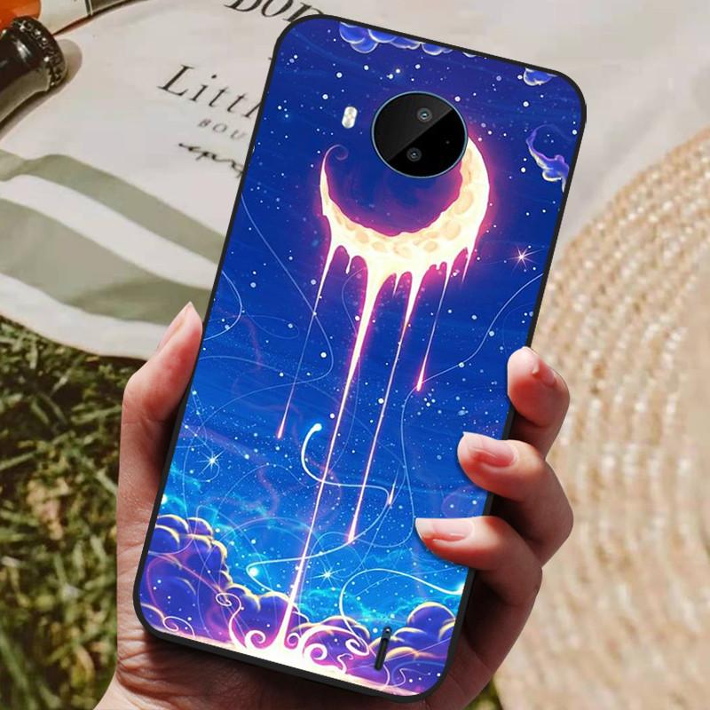For Nokia C20 Case Soft TPU Silicone Cartoon Back Cover for Nokia C20 Plus Phone Cases TPU Black Bumper for NokiaC20 C 20 Plus