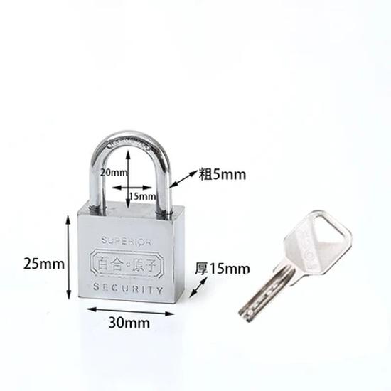 4Pcs Same Key Open All Full Copper Cylinder Padlock Household Waterproof Rust Anti-Theft Anti-Mite Dormitory Door Lock