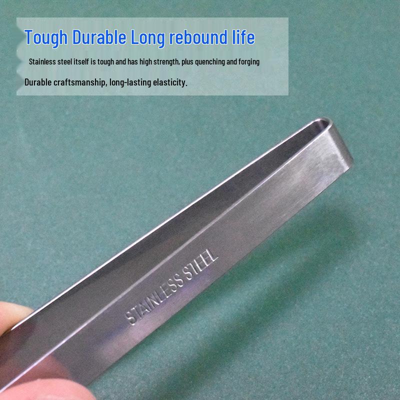 Promotional Stainless Steel U-shaped Tweezers for Fish Bones and Poultry Feather/Hair Removal