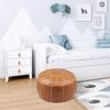 Decorative Pouf Foot Stool Round Unstuffed Leather Ottoman Cushion Storage seat or for Resting Your Feet on, Floor Chair Foot Living Room Bedroom