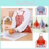 Whimsical Christmas Decor Apron For Adults In Vibrant Forest Santa And Snowflakes