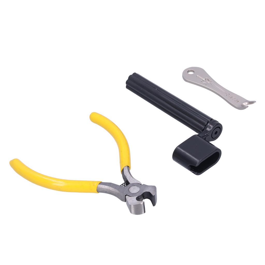 Gitarrenwartungswerkzeugset ABS Edelstahl Seitenschneider Stiftzieher Wickler