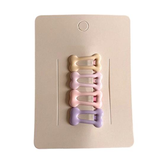 4Pcs Hairpins Hollow Star Heart Butterflies Shape Hair Clips Soft Macaron Colors Gentle BB Clips Kids Hair Accessories