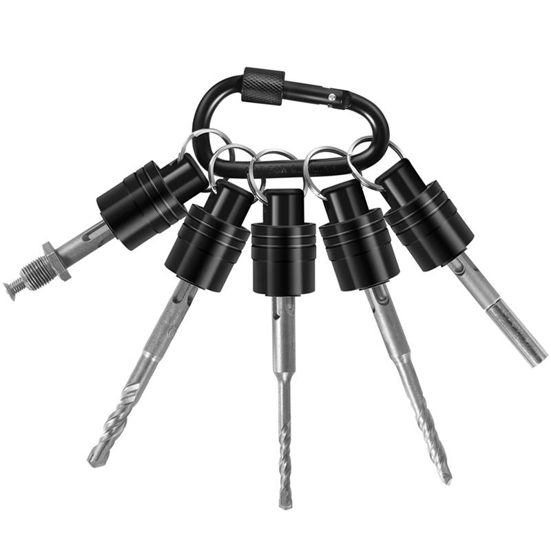 VOFUN-2X SDS Plus Shank Drill Bit Holder Keychain SDS Shank Adapter Extension Bar Socket Adapter Easy Change Hand-Held Holders