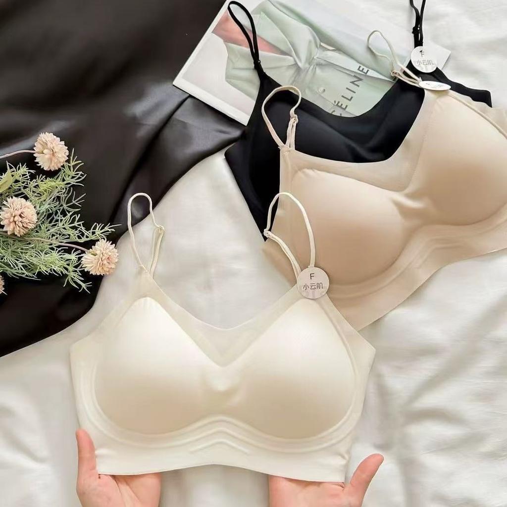Non-magnetic ultra-thin jelly fixed cup, beautiful back tube top, thin seamless collection, nude summer