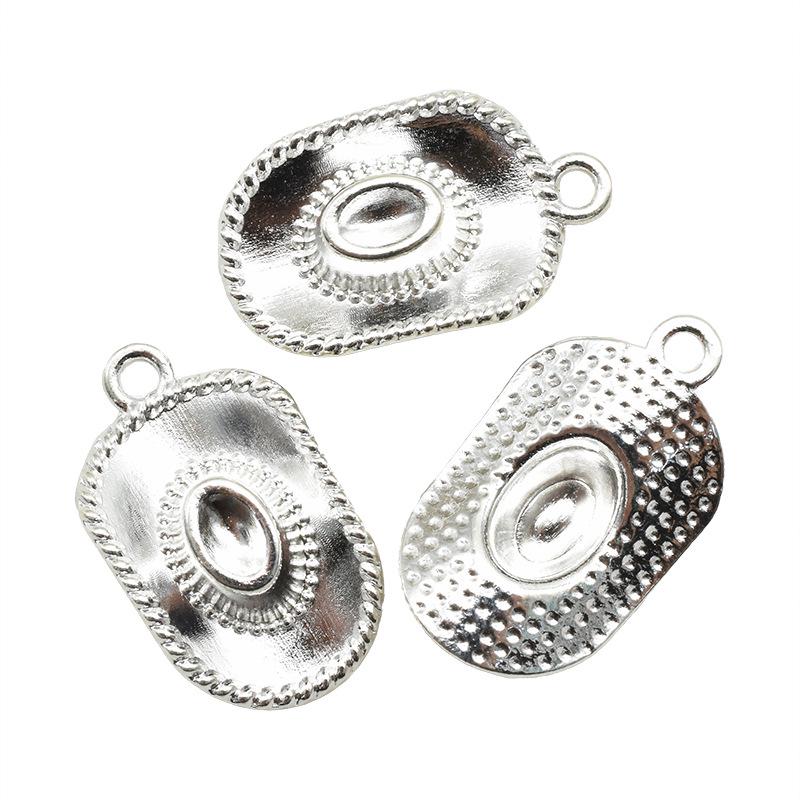 Seria westernów kowbojskich: Kapelusz i buty końskie, biżuteria ze stopu, wisiorki do naszyjników i bransoletek