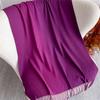 New 40 Color Winter Scarf for Women Long Warm Cashmere Scarves Hijab Solid Lady Shawl Wrap Pashmina Bandana Stoles 70X190Cm