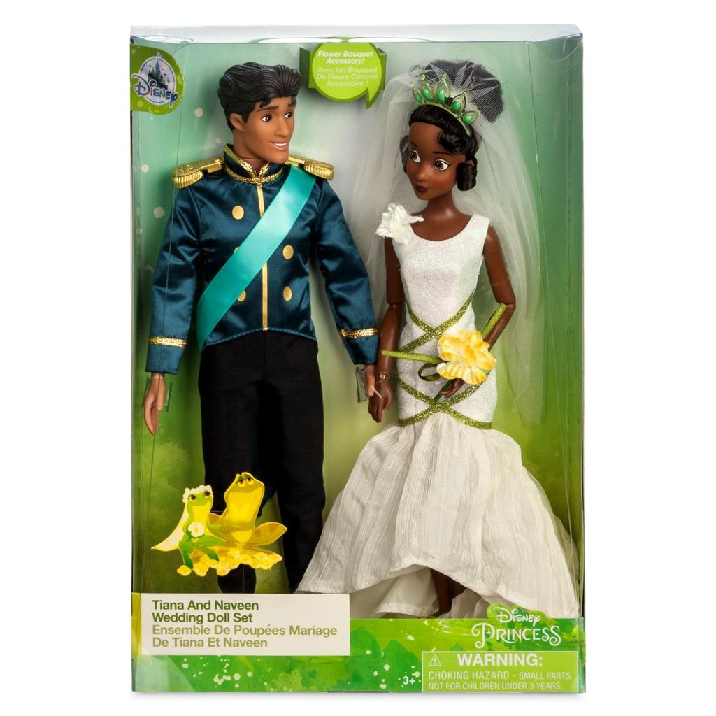 Tiana and Naveen Wedding Doll Set – The Princess and the Frog.