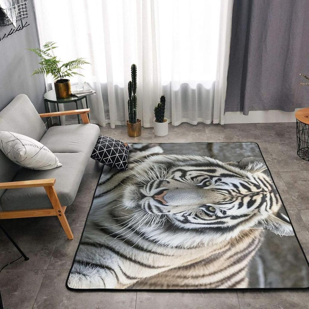 Non-Slip Doormat Low Profile Floor Mats Sugar Skull Rose Area Rug Entrance Mat Machine Washable Carpet for Bedroom Dining Room