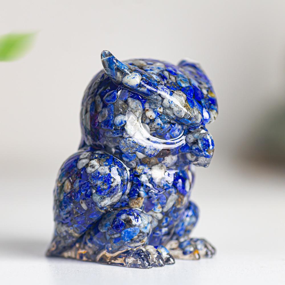 Resin Crystal Owl Figurine Home Decor Gift For Animal Lovers