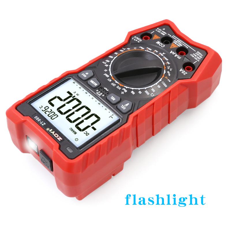 ZOYI ZT-980 Electrician Multimeter Universal High-Precision Digital Smart Anti-Burn Household Capacitance Meter