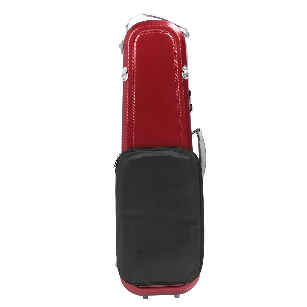 Violin Case 4 4 Full Size Super Light Portable Carbon Fiber Hardshell with Password Lock Red