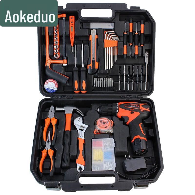 Aokedu Cordless Drill & Hardware Tool Set