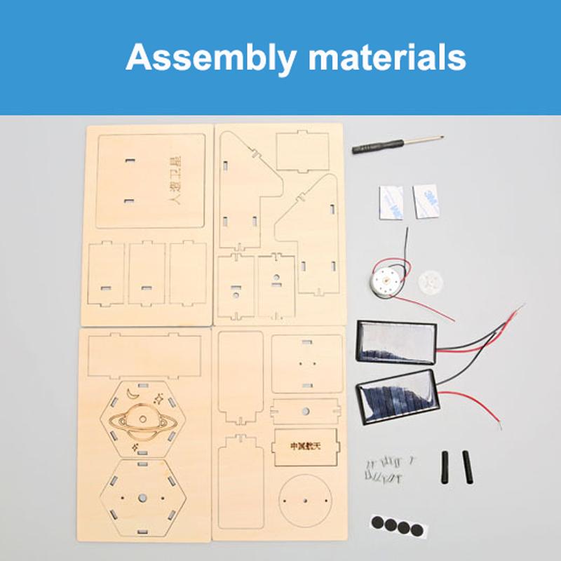 Creative DIY Technology Small Production Aviation Satellite Space Model Children's Educational Handmade Materials Assembly Toys