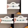 Geometric Zircon Oval Elegant Bracelet For Women With Cubic Brass Jewelry Gift