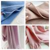 Solid Color Winter Cashmere Scarf Soft Shawl Wrap New Long Tassel Scarves  Women