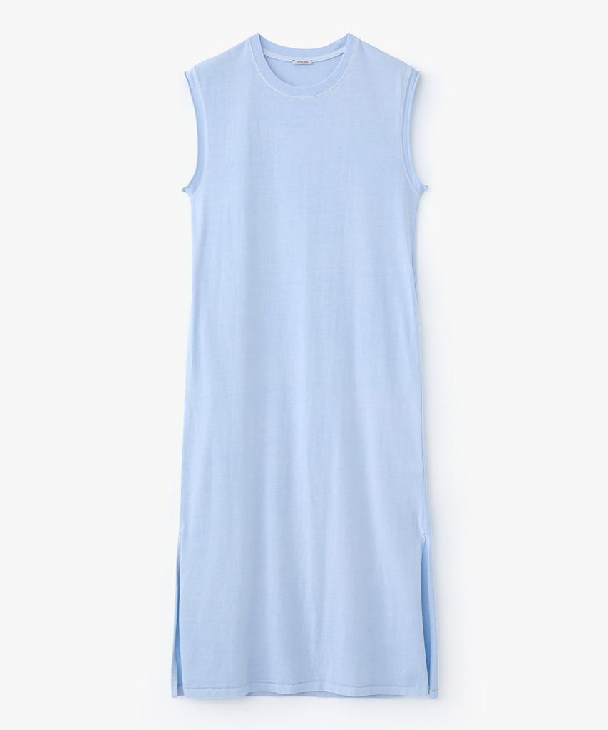 Jeonggamseutyudio Pigment Dyed Cut Off Sleeveless Long Dress_2 Color