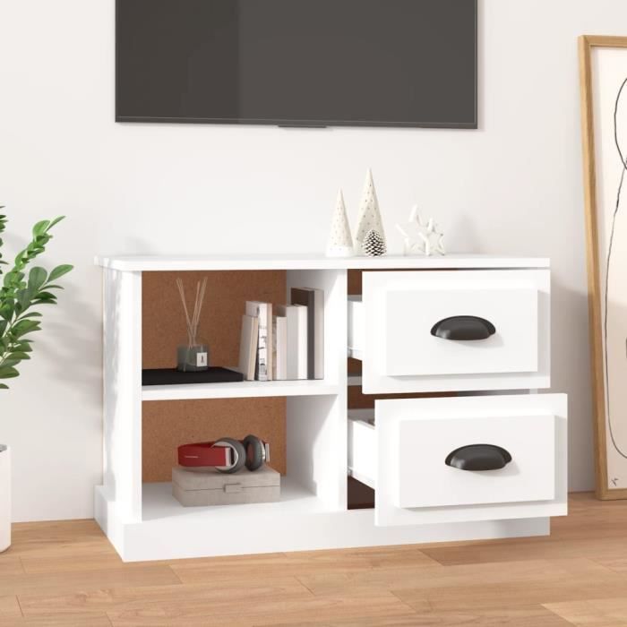 VidaXL TV Cabinet White 73x35.5x47.5 Cm Engineered Wood 816168