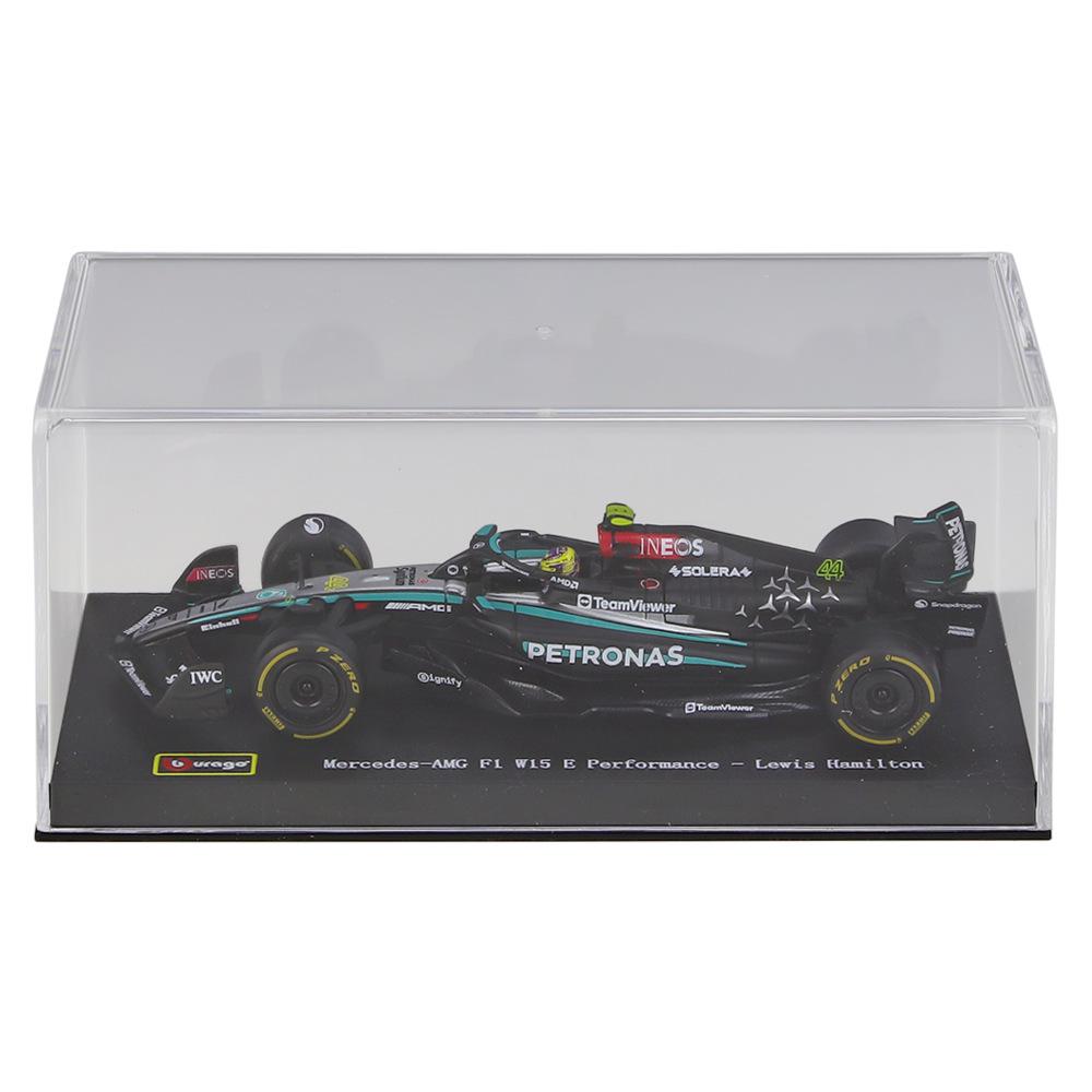 Bimego 1:43 Mercedes W15 F1 Racing Model with Acrylic Display Box