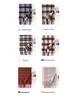 Women's 100% Wool Plaid Scarf - Korean Style, Autumn/Winter 2025, Long Tassel Shawl, Cold-Proof and Warm