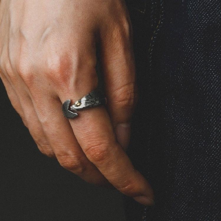 Practical Fish Shape Adjustable Rings Craft from Sturdy Alloy Materials Convenient for Modern Fashion Lovers Wear