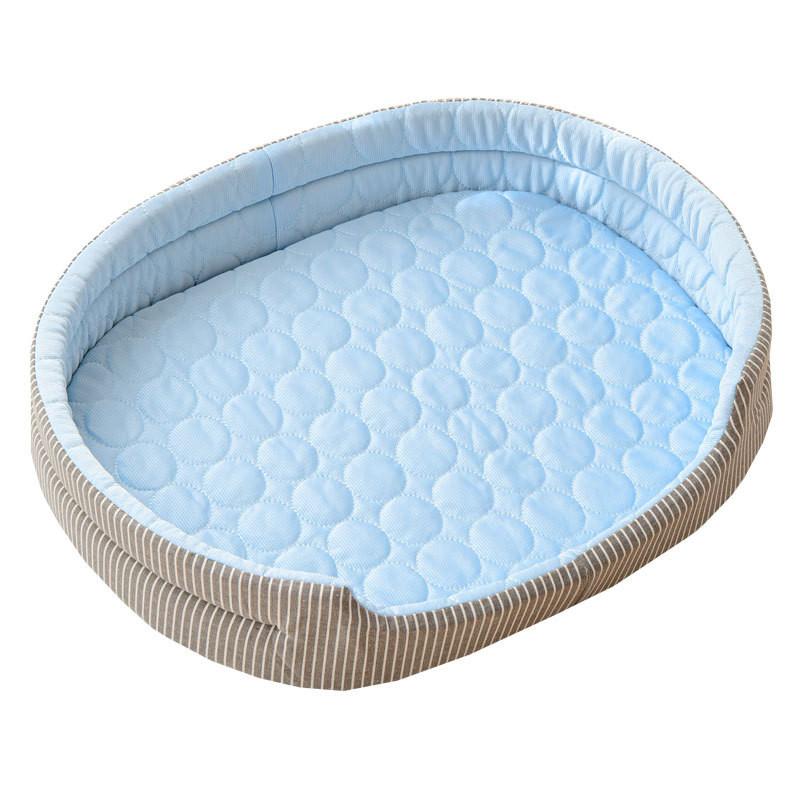Kühlendes Sommer-Haustier-Katzenbett-Kissen, Eispad, rutschfeste Hundeschlafmatte in elliptischer Form für Welpen, Hunde, Katzen, Haustierzwinger