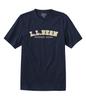 LL Bean Japan Fit Carefree Unshrunkable Short Sleeve Size Japan Navy 1000276421 Men's Tee, Graphic, 1, Fit, Medium, Blue,