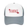 New Summer Mesh Sun Hats Scarface logo Summer Baseball Cap Funny Trucker Hat  Unisex Women Design Kpop Rock Breathable Baseball Cap