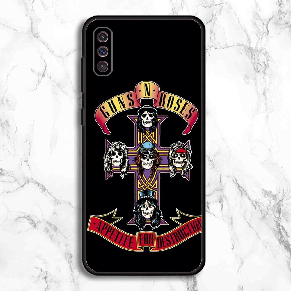

G-Guns N Roses Rock Band Phone Case For Samsung Galaxy A13,A21s,A22,A31,A32,A52,A53,A71,A80,A91 Soft Black Phone Cover Samsung a21