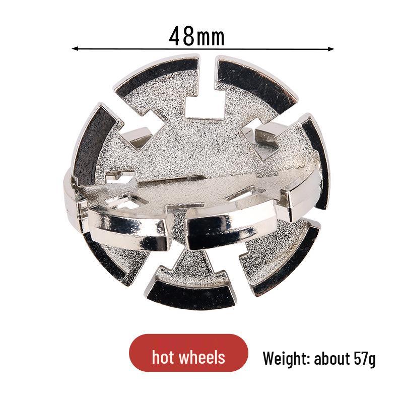 Kongming Lock 9-Link IQ Puzzle - Zinc Alloy Educational Toy for Adults & Kids