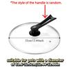Universal Vertical Pan Lid 14-38cm/6-15in Visible Wok Cover Tempered Glass Pot Lid  Dish