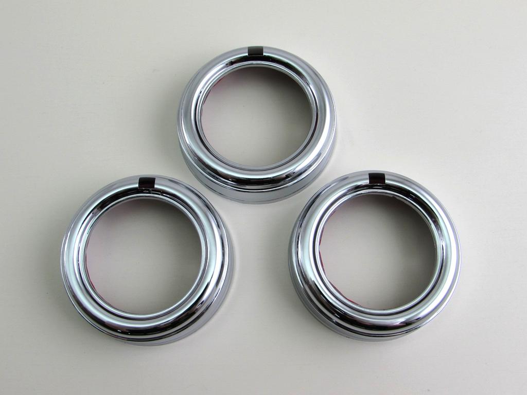 BRIGHTZ Chrom-Klimaanlagenringe für Toyota Hiace 200 Narrow 28302 3-teilig [INT-ETC-093-3PC] (Typ I, II, III, IV, 1, 2, 3, 4, Standard)