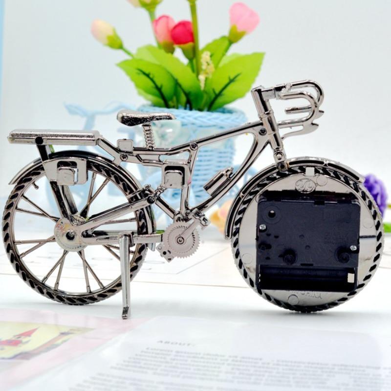 1pc Fashion Tide Retro European and American Bicycle Alarm Clock Set Table Clock