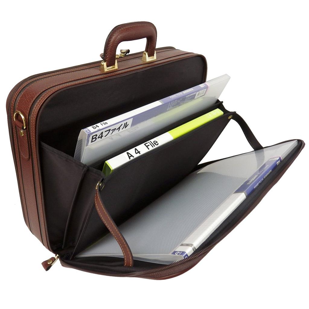 Country Field Japanese-Made Attache Case, B4 Size, Business Trip Compatible, OEM No. S6335