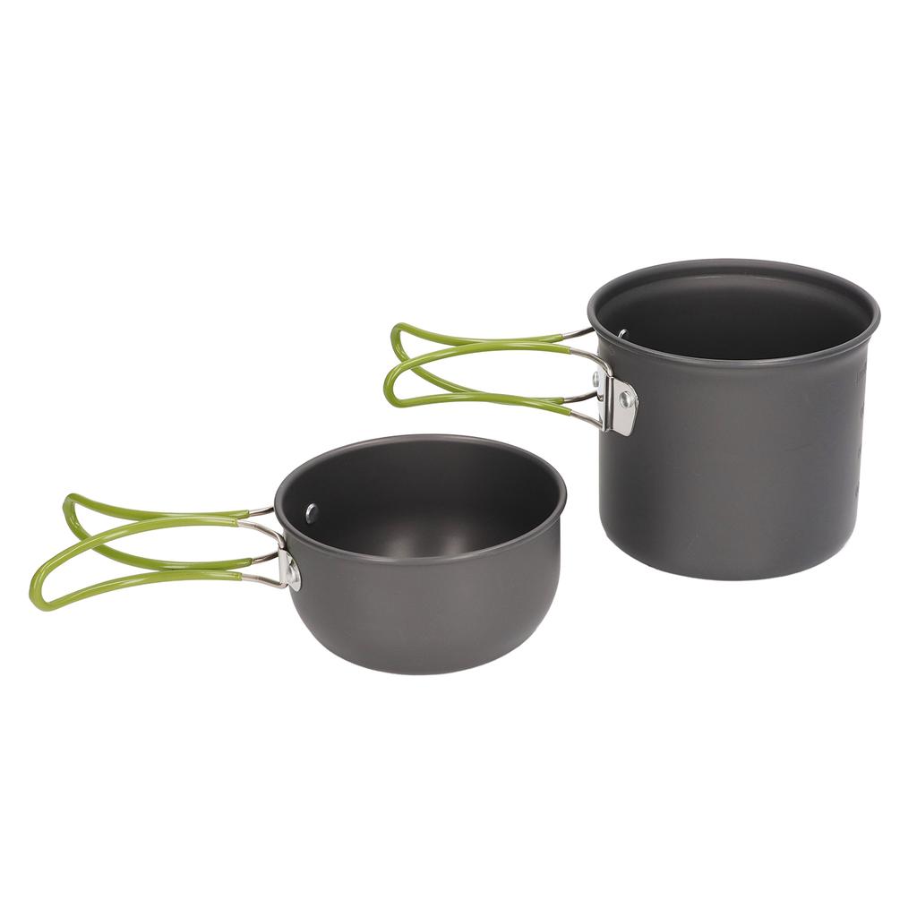 Camping Pot Food Grade Metal Anti Scald Foldable Handle Widely Used Camp Cookware Bowl Pot for