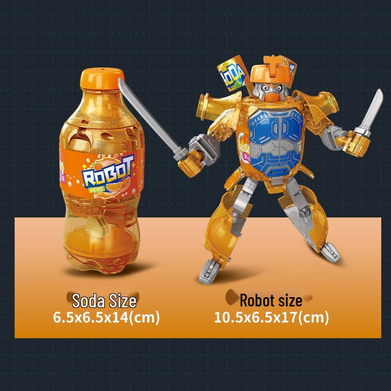 

Трансформирующийся робот-игрушка из бутылки содовой - Креативный, забавный и увлекательный подарок для детей Standard