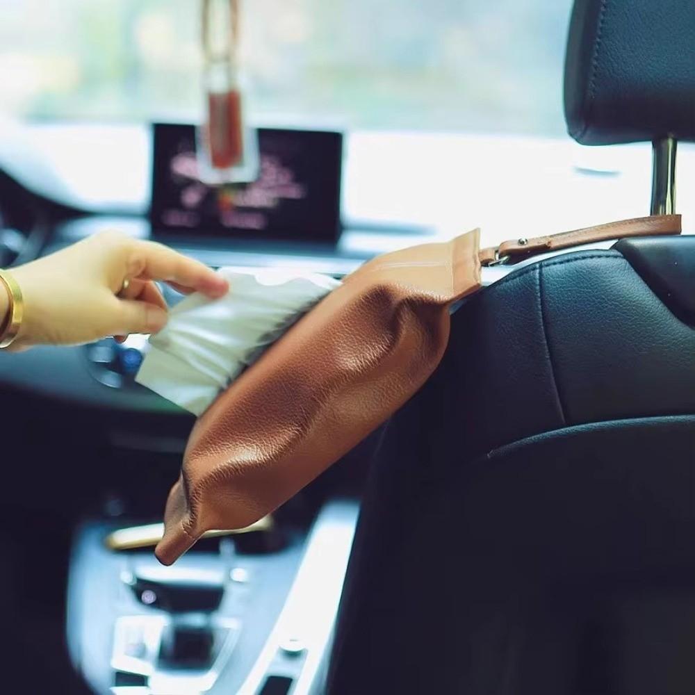 Multi-Function Car Tissue Box Car Interior Car Storage Box Premium Tissue Cover  Car Seat Area