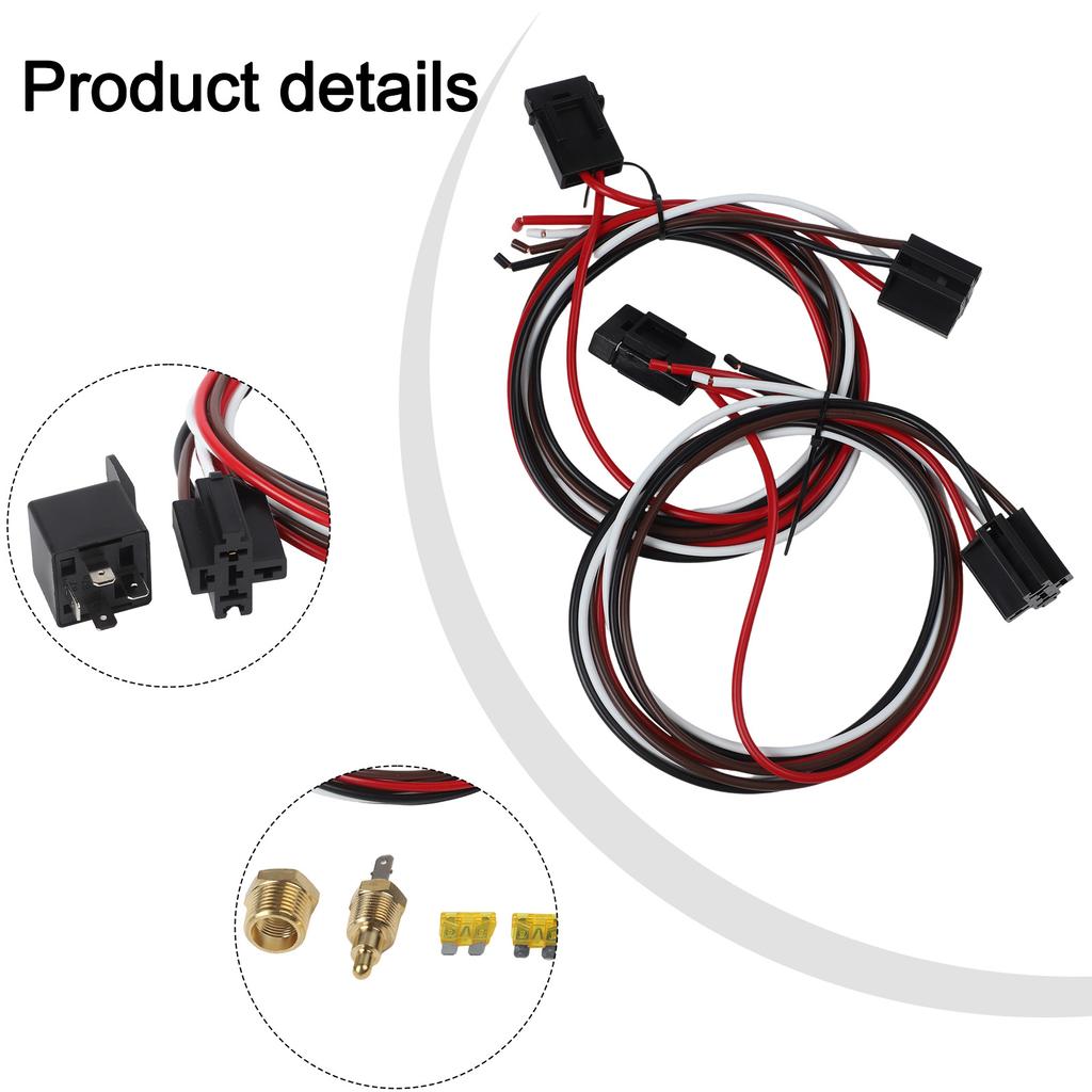 40 AMP Relay Dual Fan Control For Efficient Fan Control Comprehensive Installation Kit Temperature Control System