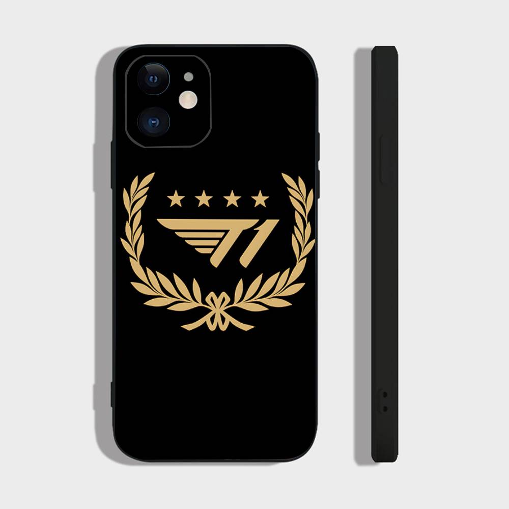 Custodia per Telefono con Logo T-T1 F-Faker Squadra Esports Per IPhone 17 Air 16 15 14 13 Pro Max 11 12 Copertura in Silicone Nero