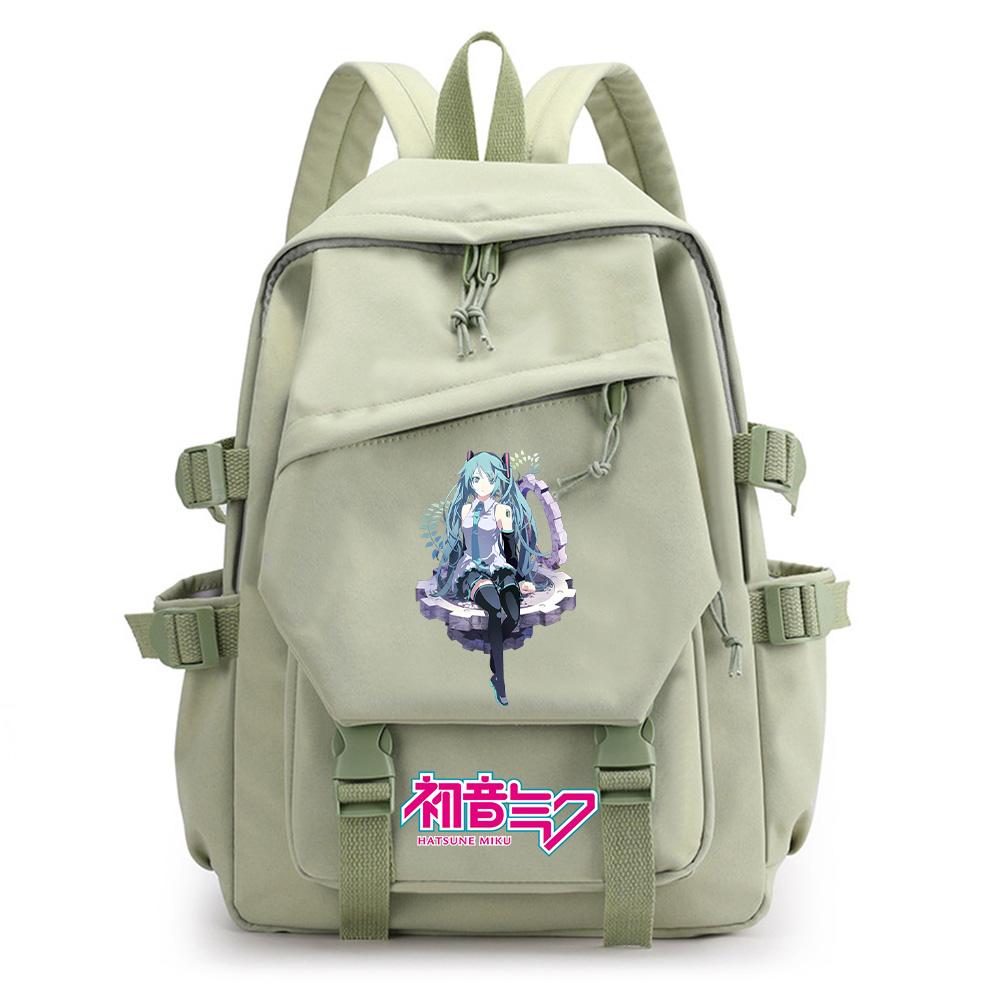 Anime Cartoon Hatsune Miku Printed Backpack for Teen Boy Gril Schoolbag Children Student Women Large Capacity Waterproof Travel Bag Kid Gift Mochila