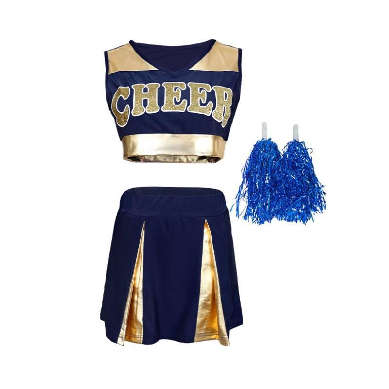 Cheerleading Dance Performance Uniform Short Skirt Suit Halloween Gift Party