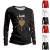 Women's Long Sleeved Shirt Confetti In The Heart Carniva LBarrel Night Confetti Shirts