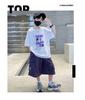 Boys' summer suit short sleeved loose 2026 new style children's summer boys' T-shirt two-piece set, men's god cool and handsome
