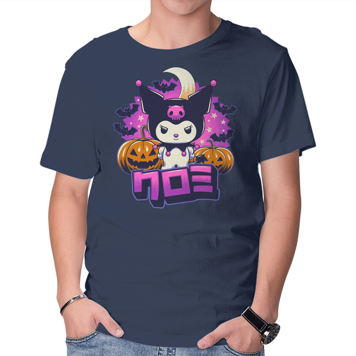 Unisex Crew Neck T-Shirt Halloween Cutie Graphic Short Sleeve Casual Tee XXL
