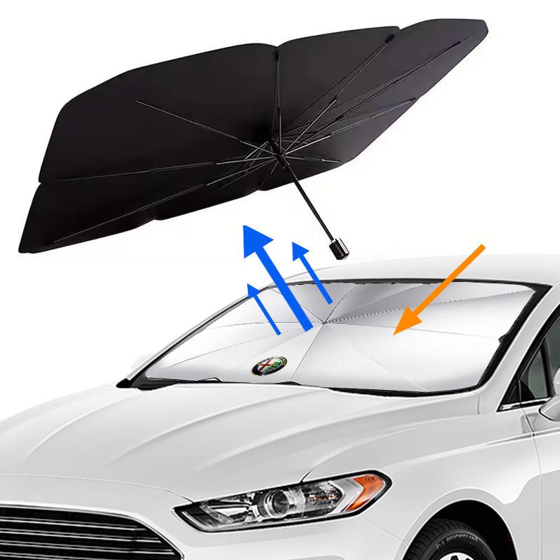 Car Stickers For Alfa Romeo New Car Windshield SunShade Visor Umbrella Protector Parasol For Alfa Romeo Giulia Stelvio Giulietta