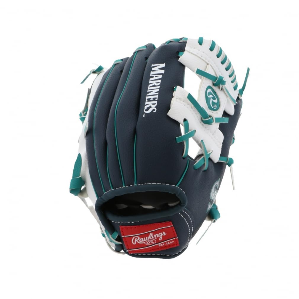 Rawlings Youth Baseball Glove SEM10-22000015111 10-inch Kids Team Logo MLB Player Series Seattle Mariners