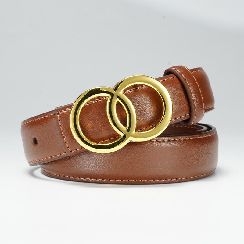 Damen Neuer Glatter Schnallenkleidergürtel Damen Dekorativer Rock Vielseitiger Damenriemen